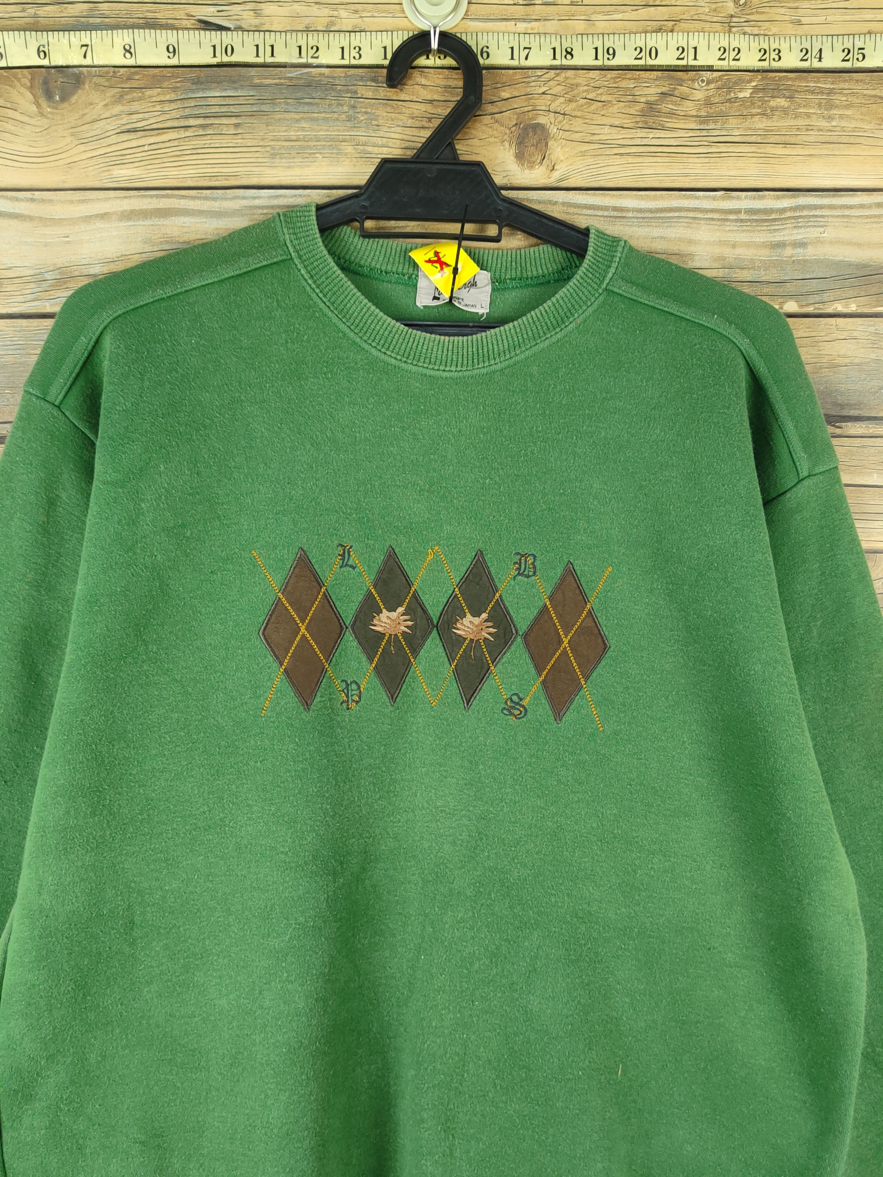 Japanese Brand × Lindbergh × Vintage Lindbergh vintage Green Sweatshirts #W1370 Size US M / EU 48-50 / 2 - 2 Thumbnail