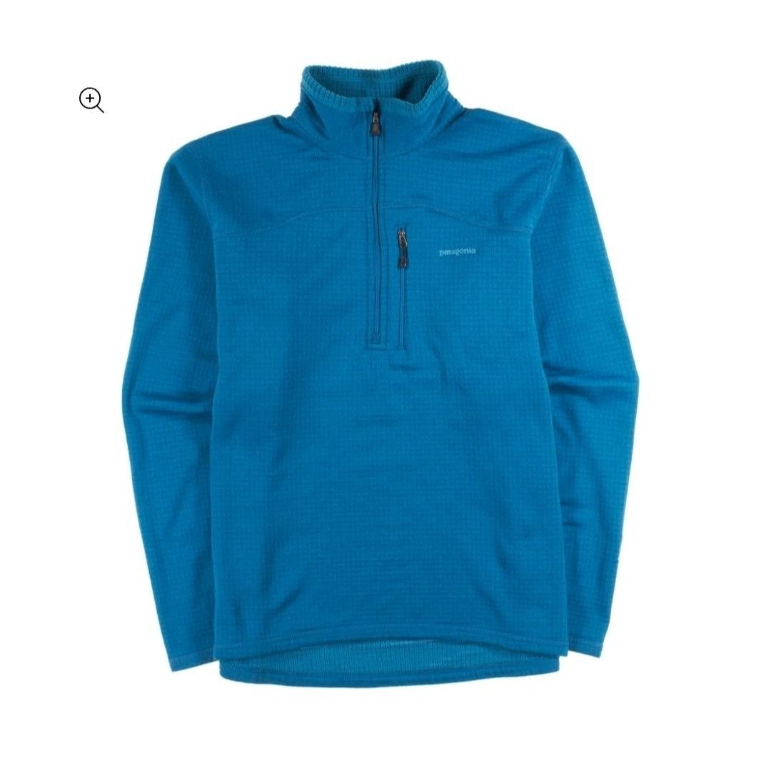 Patagonia Patagonia Worn Wear Men's R1 Pullover Teal Blue 1/4 Zip Pull Size US M / EU 48-50 / 2 - 1 Thumbnail