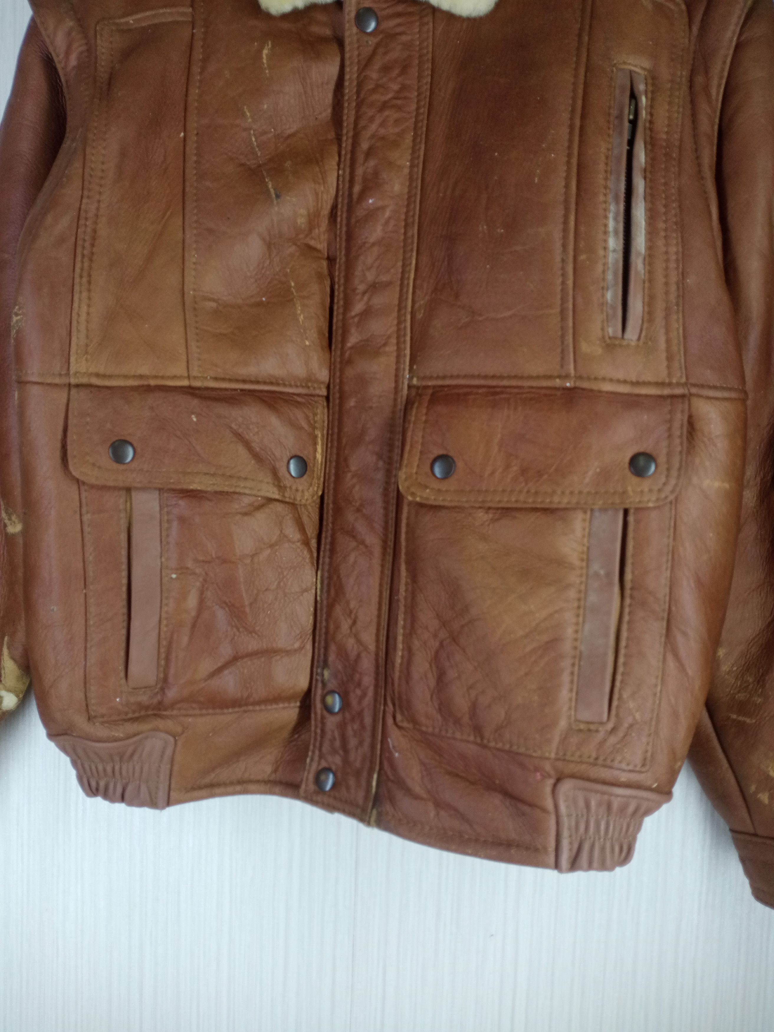 Canterbury of New Zealand Rare Vintage B-3 Canterbury Sheepskin Leather Fur Jacket Size US M / EU 48-50 / 2 - 8 Thumbnail