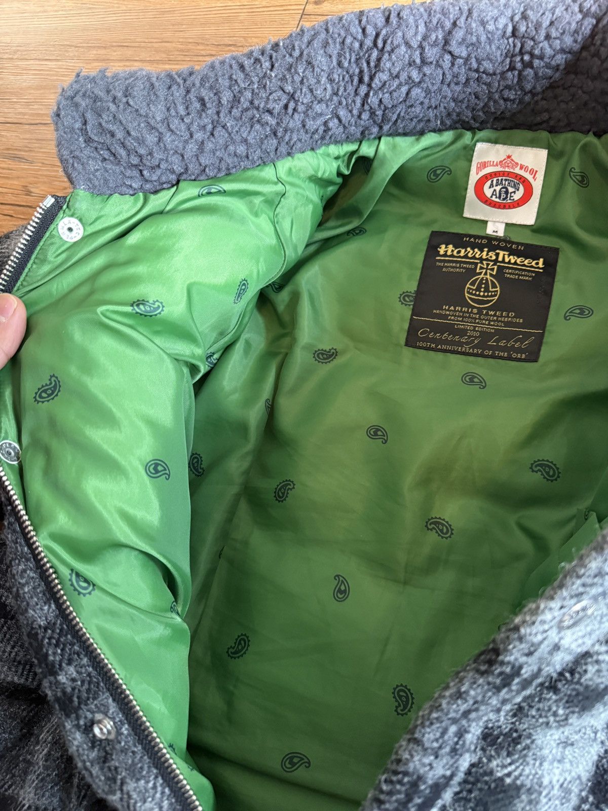 Bape Bape Harris Tweed Down Jacket Size US M / EU 48-50 / 2 - 5 Thumbnail