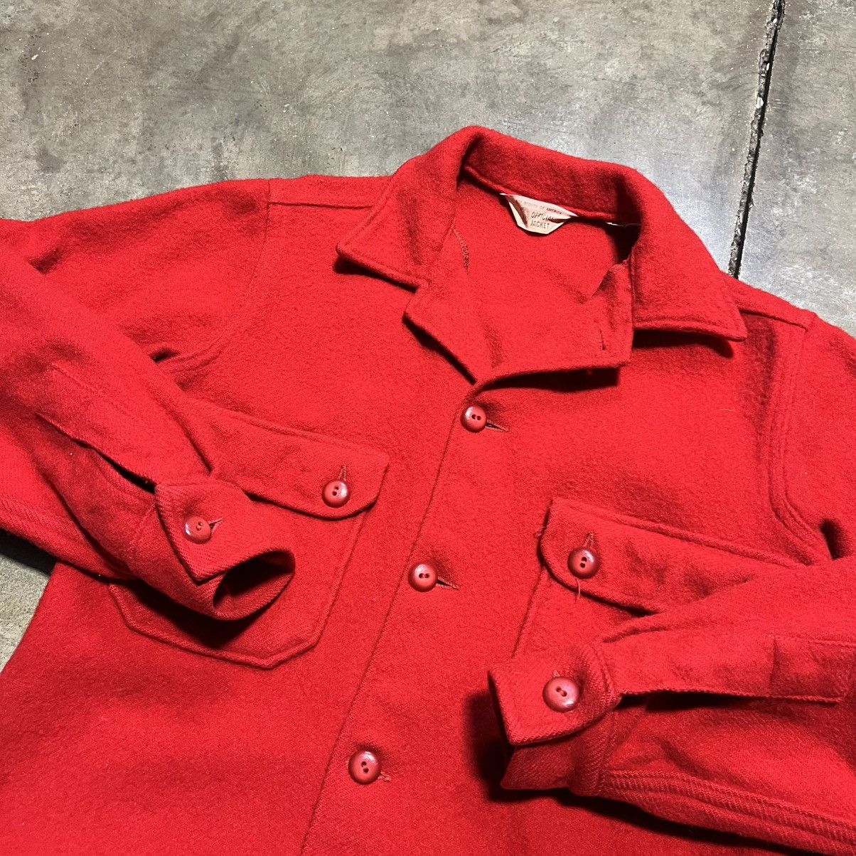 Vintage Vintage 70s Boy Scouts Red Wool Shirt Jacket Mackinaw USA Size US S / EU 44-46 / 1 - 5 Thumbnail