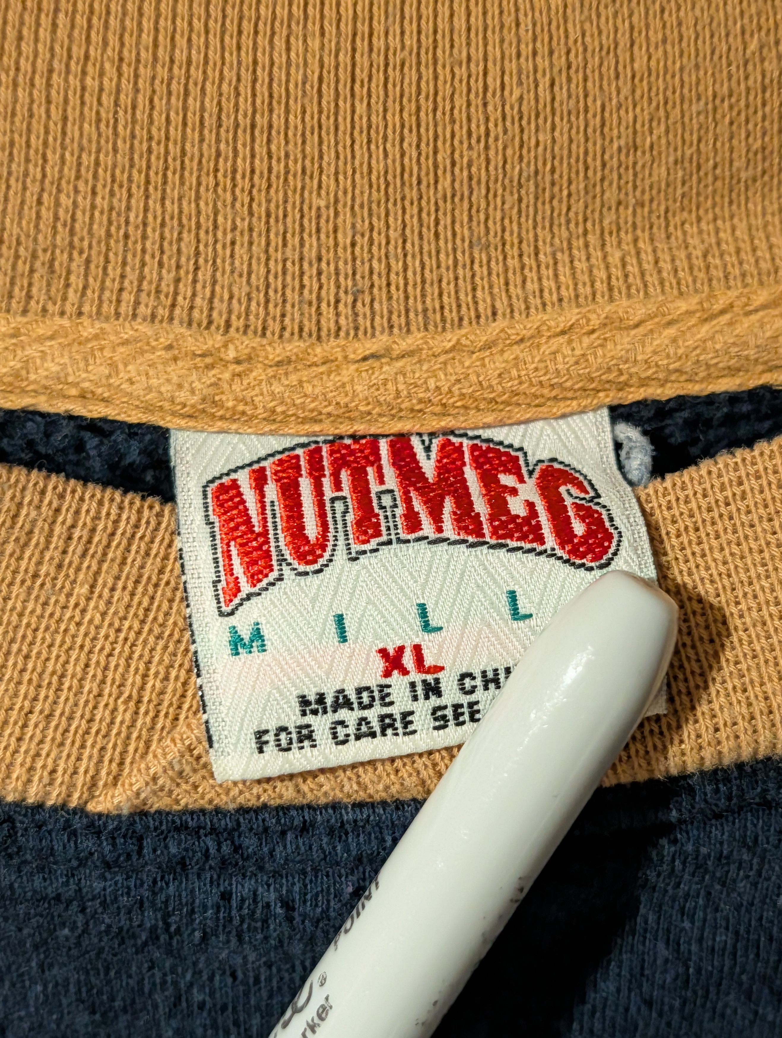 NCAA Vintage 90s Notre Dame College Football Nutmeg Sweatshirt Size US XL / EU 56 / 4 - 3 Thumbnail