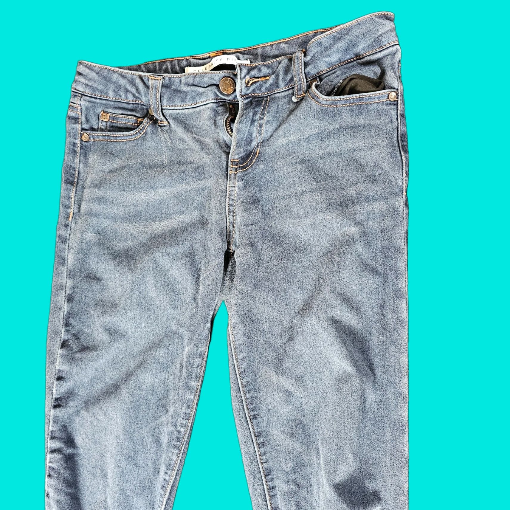Vintage Celebrity Pink Women's Mid-Rise Skinny Jeggings Ankle Jeans Size 5 / 27 Size 27" / US 4 / IT 40 - 1 Thumbnail
