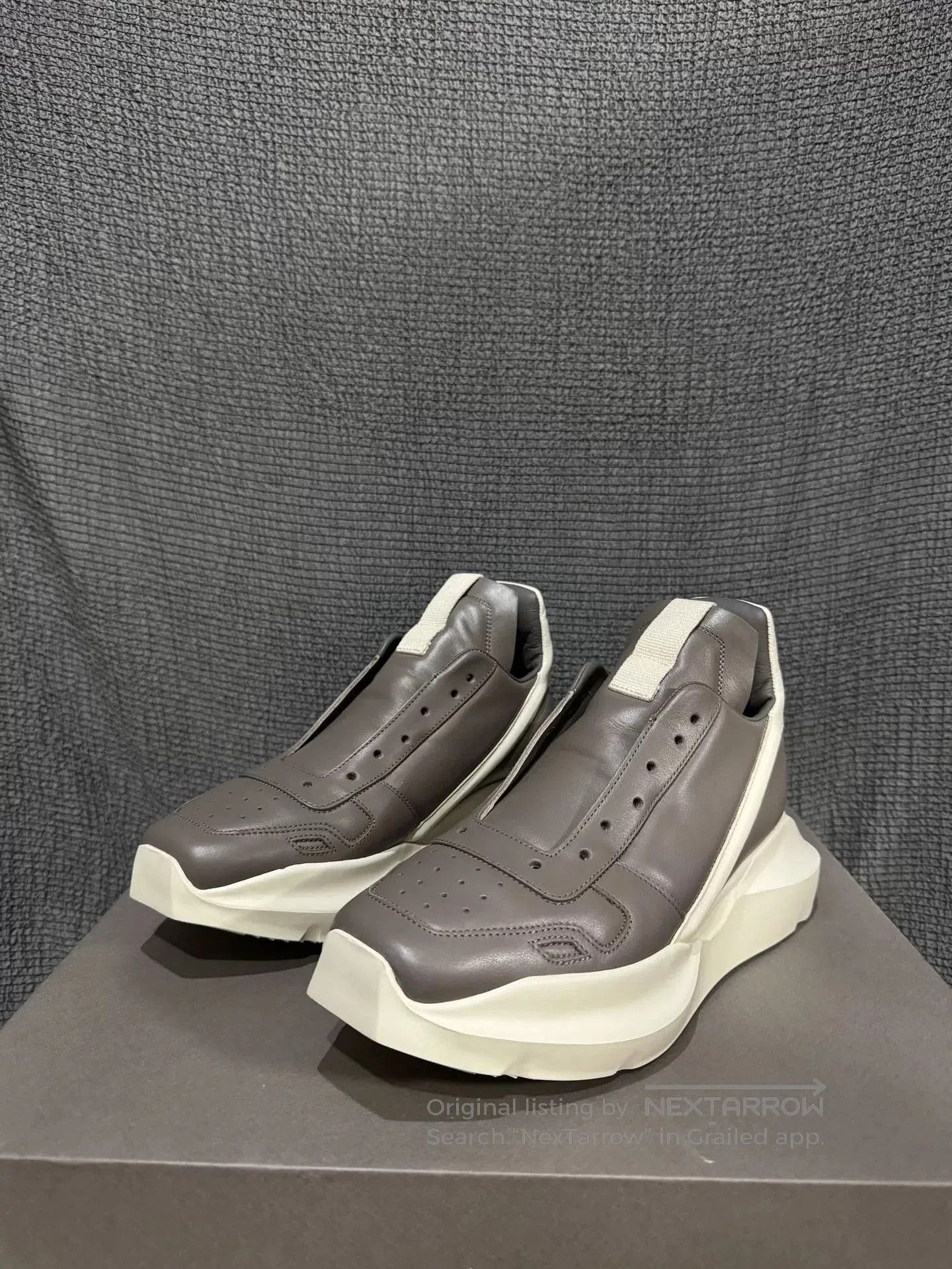 Rick Owens Rick Owens Beige Leather Sneakers. Size US 6 / EU 39 - 2 Thumbnail