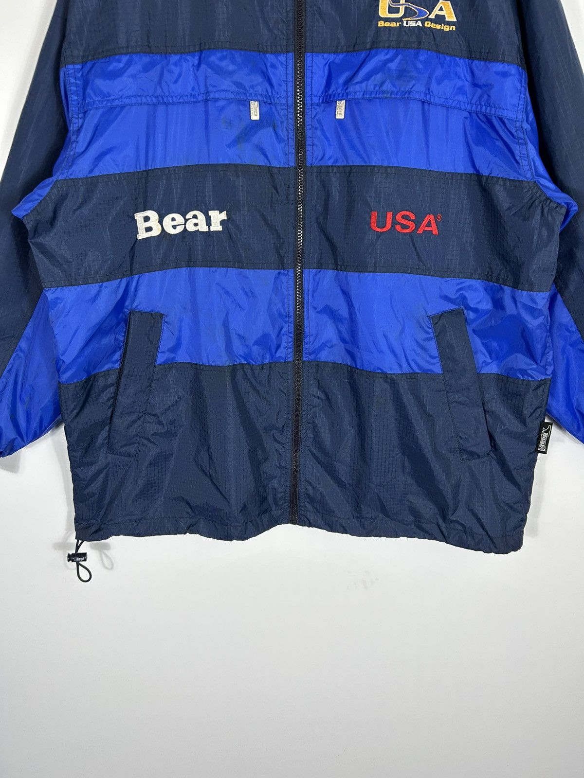 Vintage ⚡️Vintage Bear USA Zipper Windbreaker Jacket Size US L / EU 52-54 / 3 - 5 Thumbnail