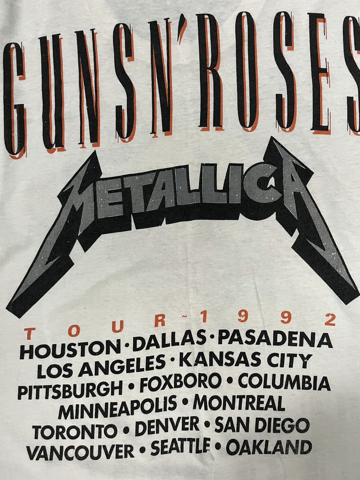 Band Tees Vintage Metallica Guns N Roses 90s t shirt Size US L / EU 52-54 / 3 - 4 Thumbnail