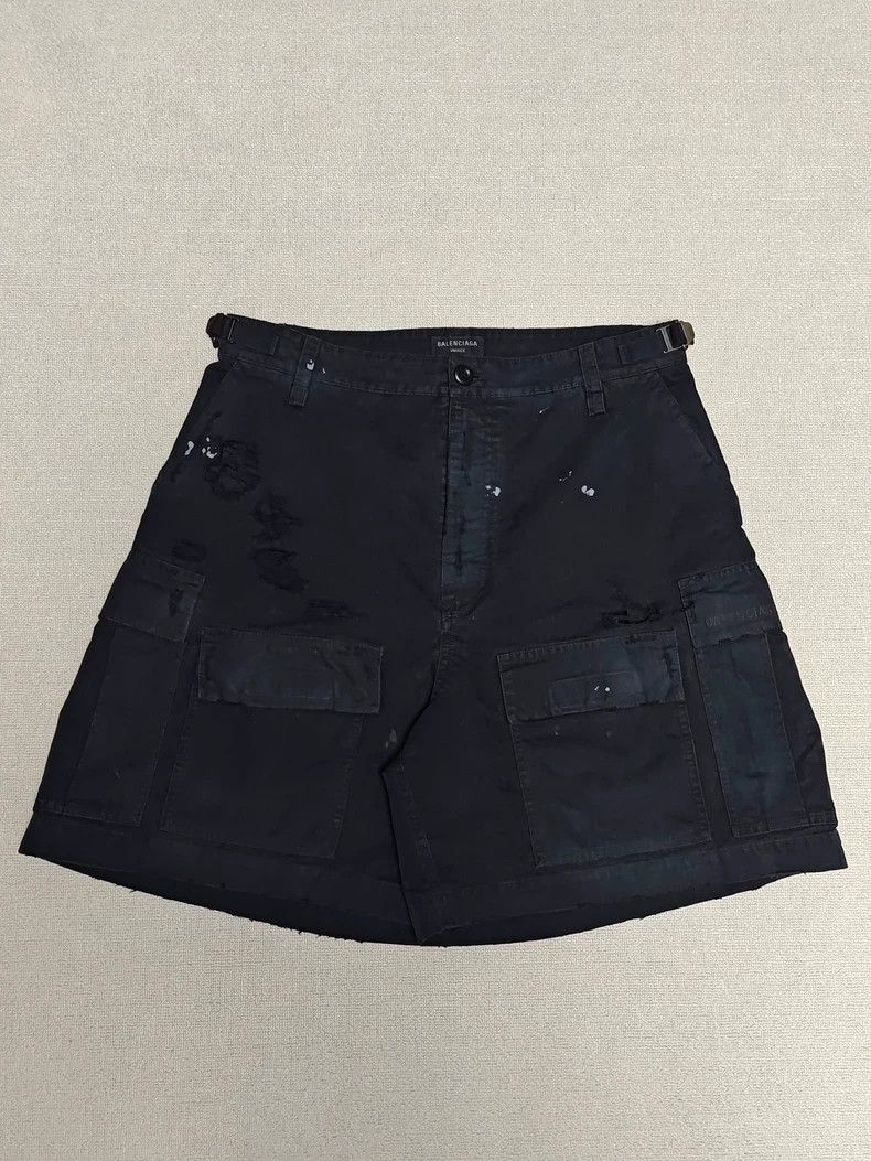 Balenciaga Balenciaga size m 24SS Disruptive Ink-Splashing Fringed Car Size US 30 / EU 46 - 1 Thumbnail