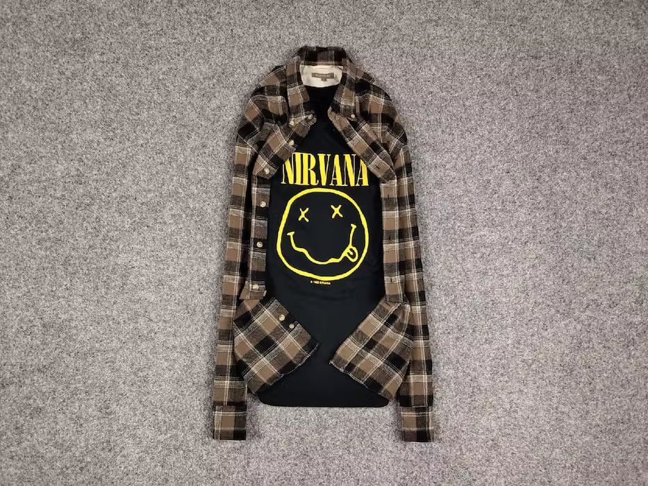 Flannel Vintage Flannel Shirt Travis Scott Style Size US L / EU 52-54 / 3 - 1 Thumbnail