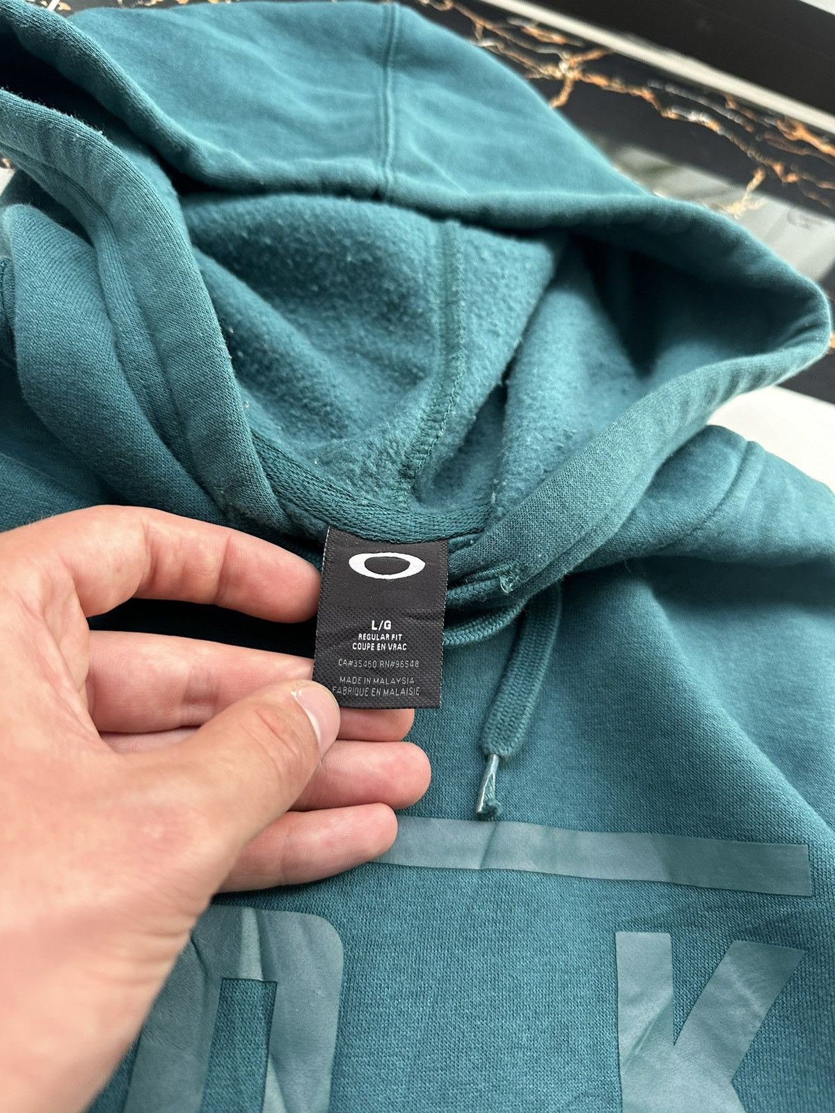 Oakley OAKLEY VINTAGE BIG LOGO STREETWEAR HOODIE Size US L / EU 52-54 / 3 - 6 Thumbnail