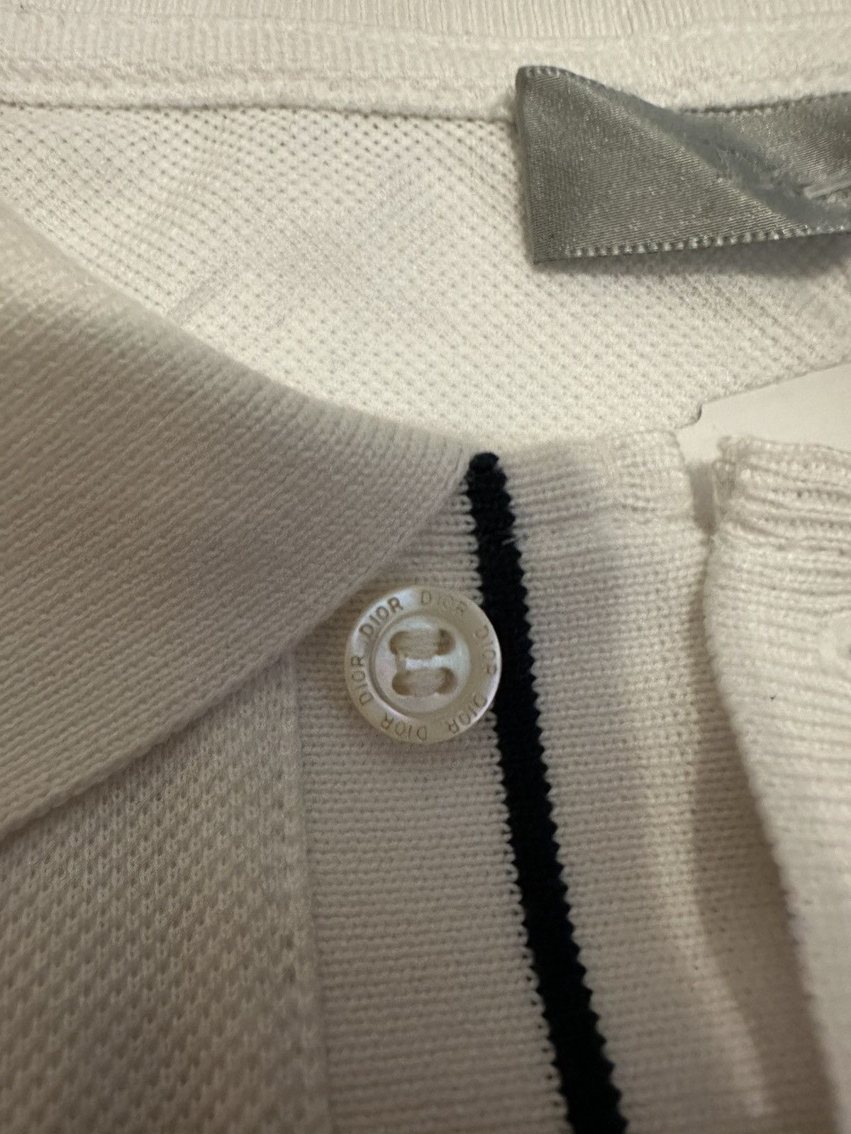 Dior Dior Polo Shirt White Black S Size US S / EU 44-46 / 1 - 4 Thumbnail