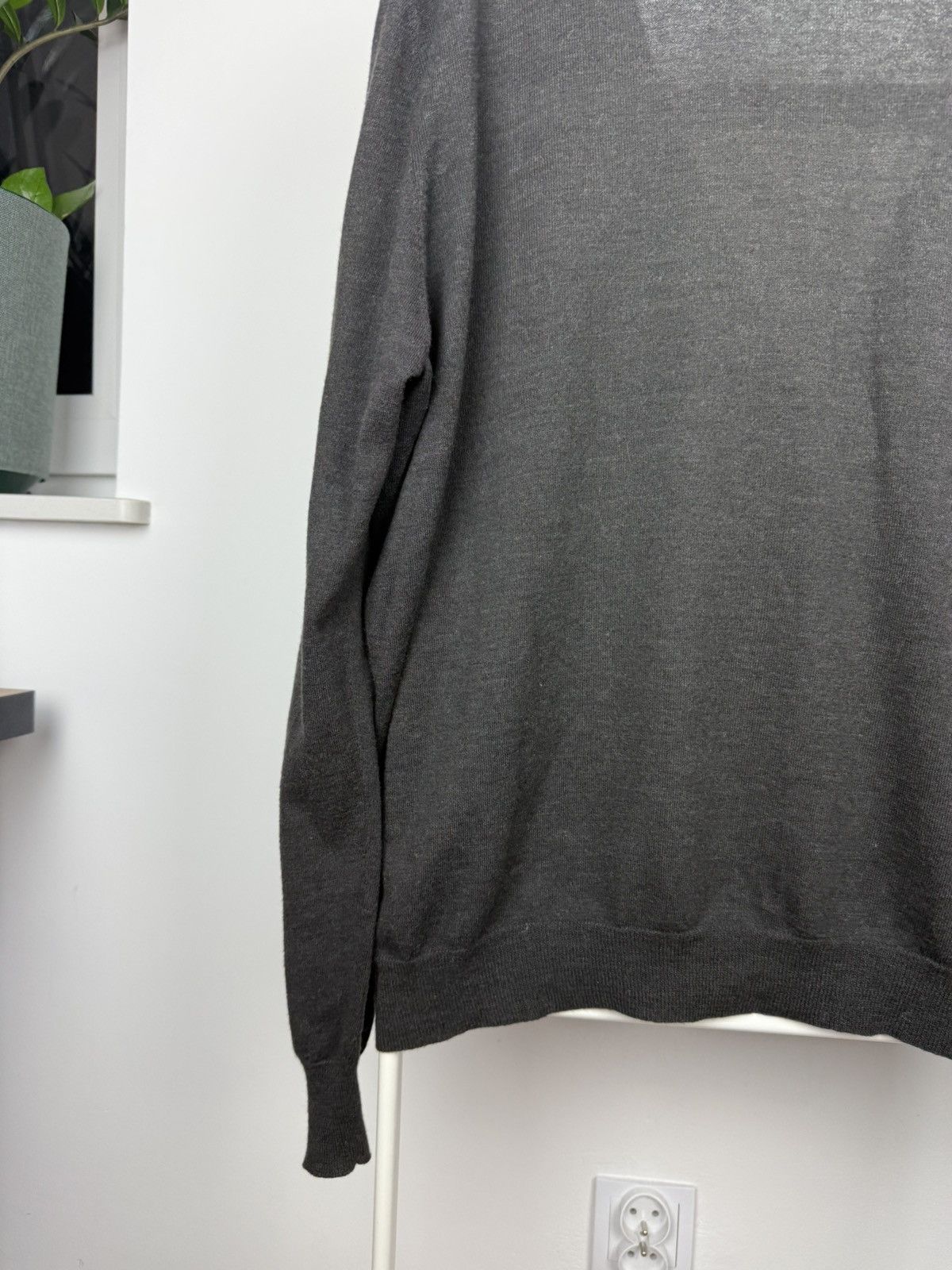 Dries Van Noten Grey Wool Cardigan Size US L / EU 52-54 / 3 - 8 Thumbnail