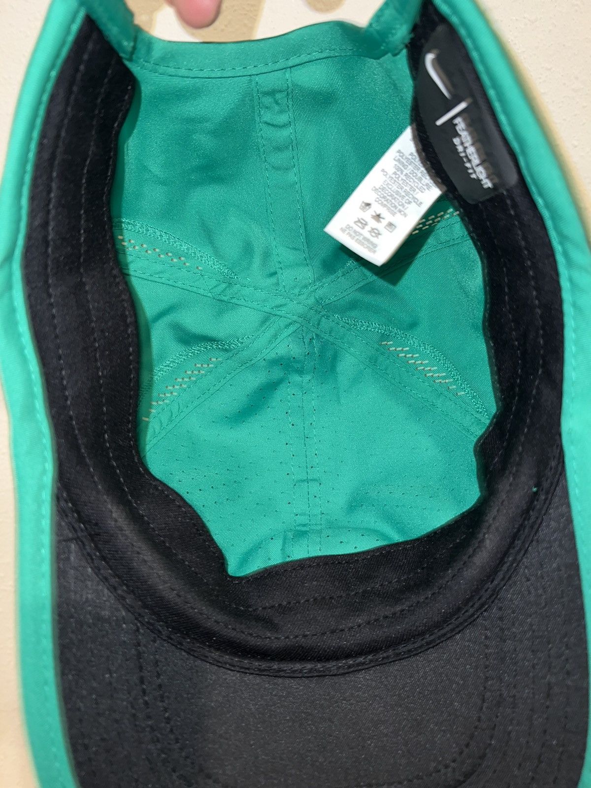 Nike Nike Featherlight Aerobill Dri Fit Green Hat Size ONE SIZE - 5 Thumbnail
