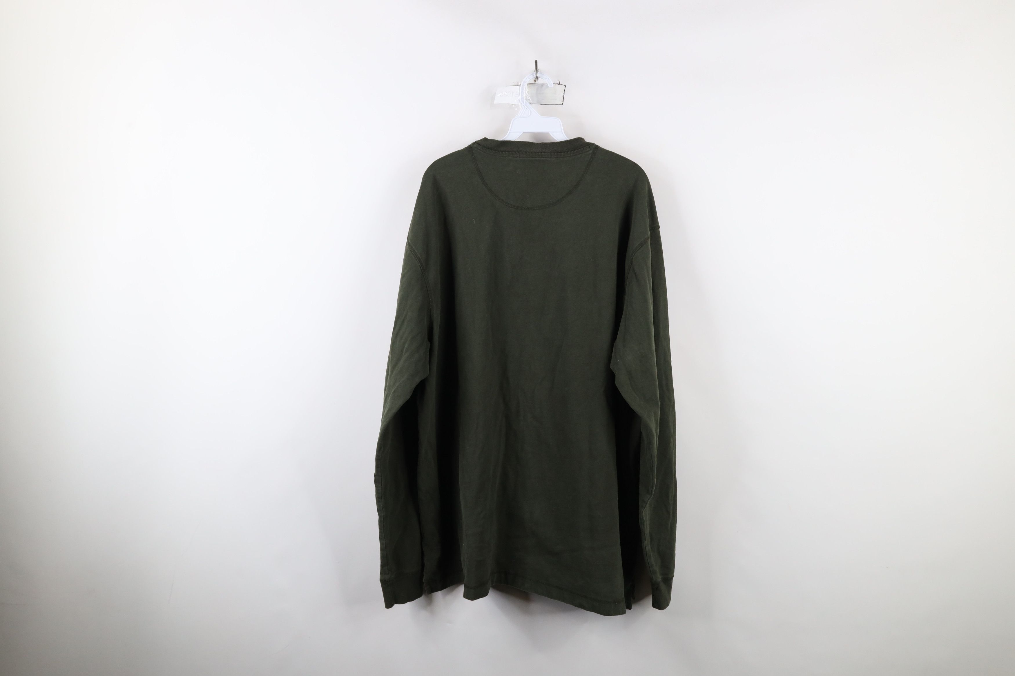 Cabelas × Vintage Vintage Cabelas Blank Heavyweight Long Sleeve Henley T-Shirt Size US XXL / EU 58 / 5 - 11 Thumbnail
