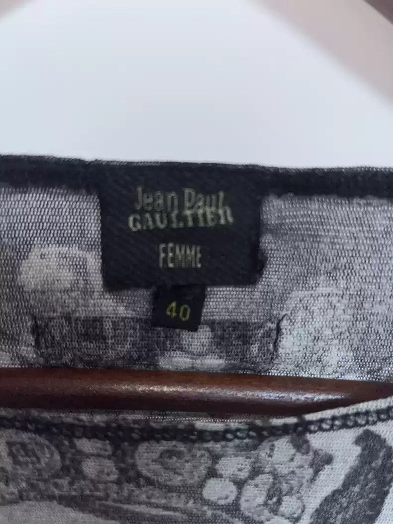 Jean Paul Gaultier Jean Paul Gaultier Notre Dame printed gauze long sleeve-250 Size US L / EU 52-54 / 3 - 4 Thumbnail