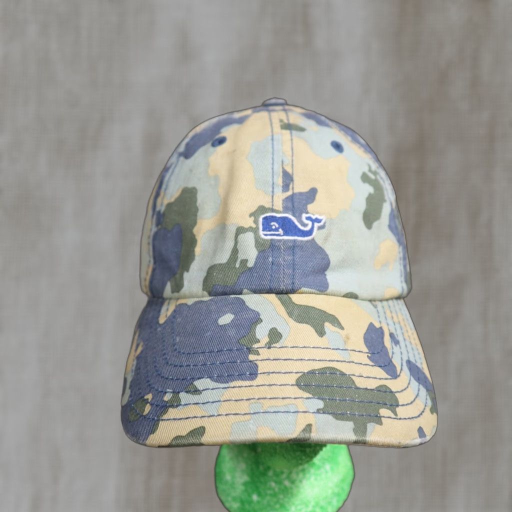 Vineyard Vines VINEYARD VINES Baseball Cap Hat Adult Adjustable Multicolor Camouflage Logo Whale Size ONE SIZE - 1 Thumbnail