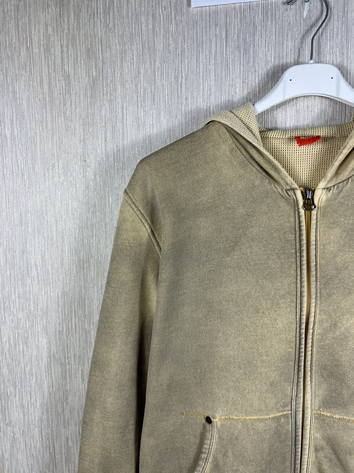 Hugo Boss Vintage Hugo Boss y2k dusty burned thermal zip basic hoodie Size US L / EU 52-54 / 3 - 4 Thumbnail