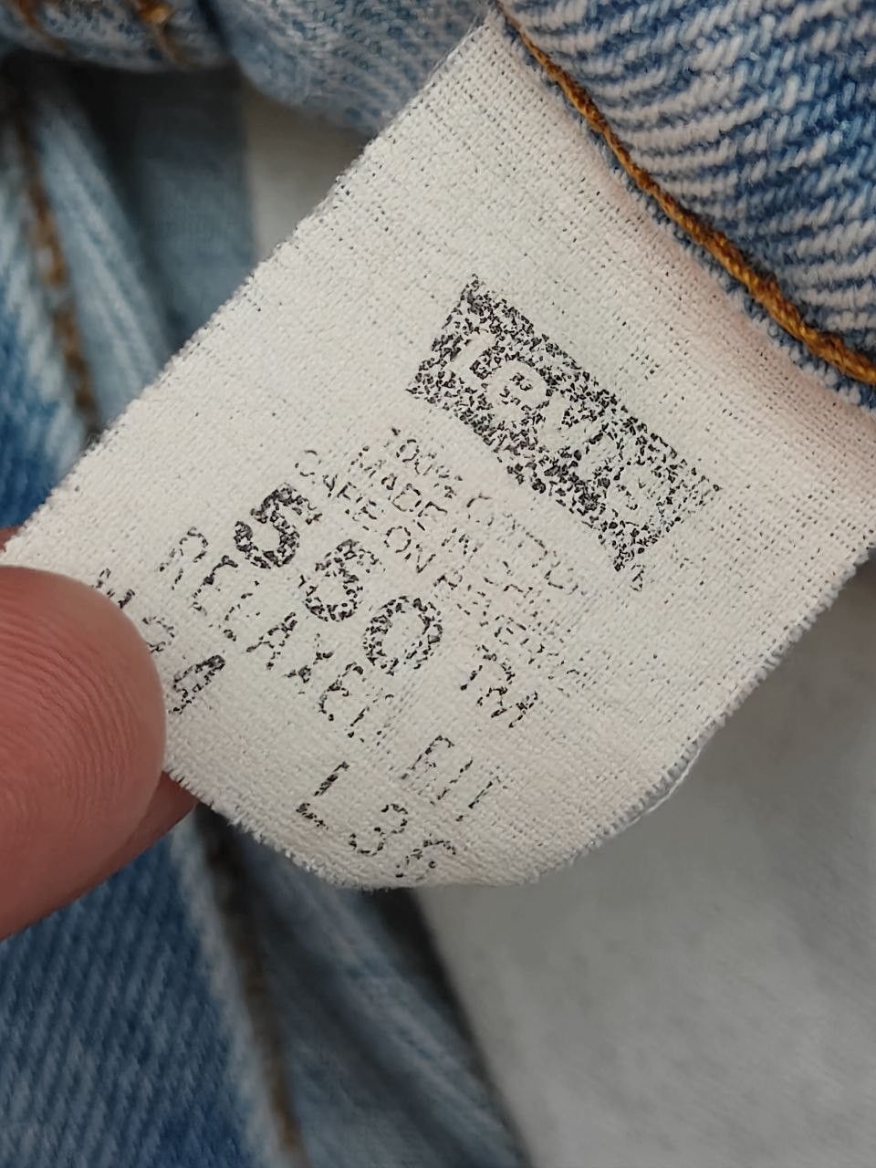 Levi's × Levi's Vintage Clothing × Vintage 80s Vintage Levis 550 Orange Tab Denim Size US 33 - 9 Thumbnail