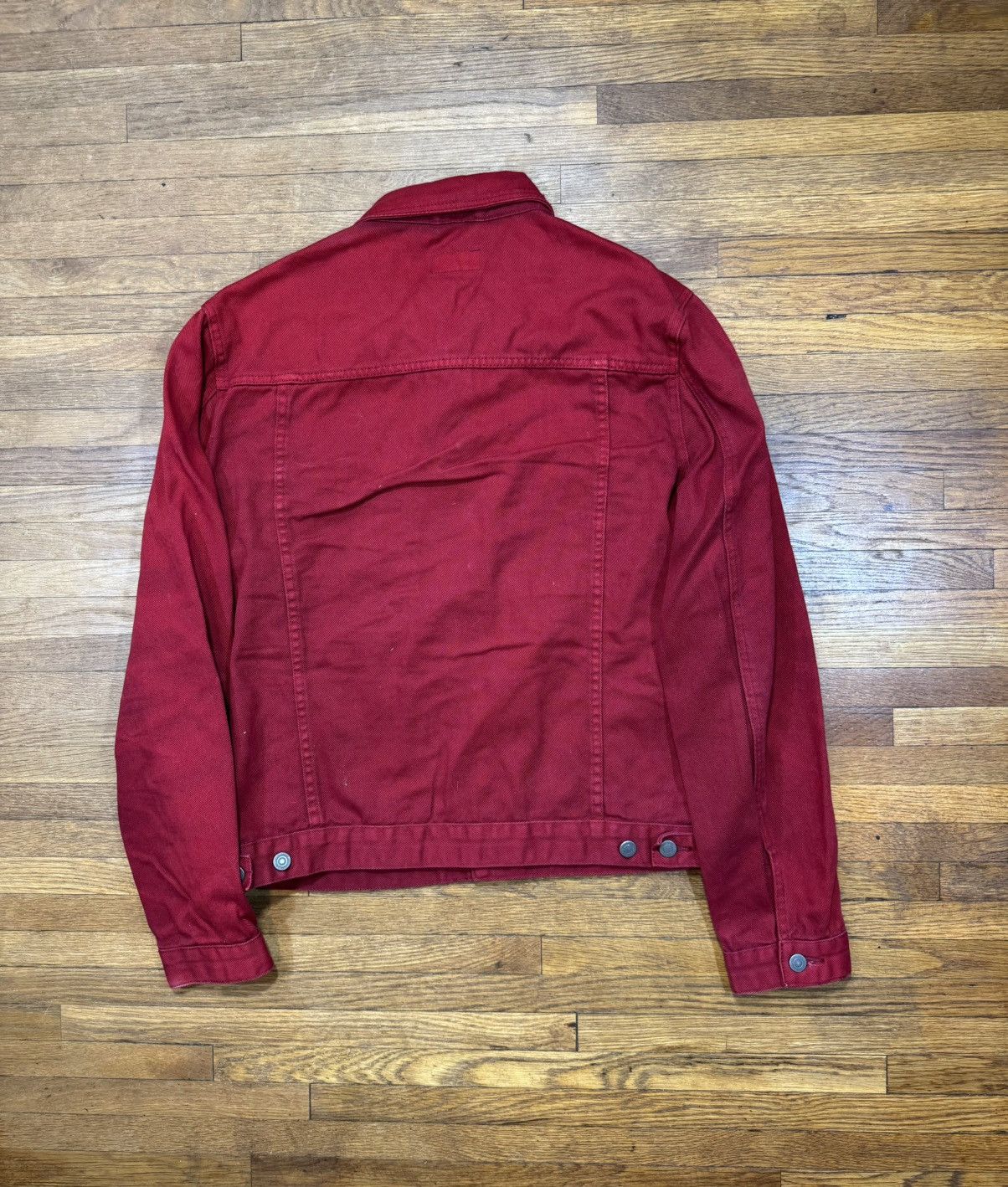 Vintage Vintage Red Denim Jacket Size US XL / EU 56 / 4 - 7 Thumbnail