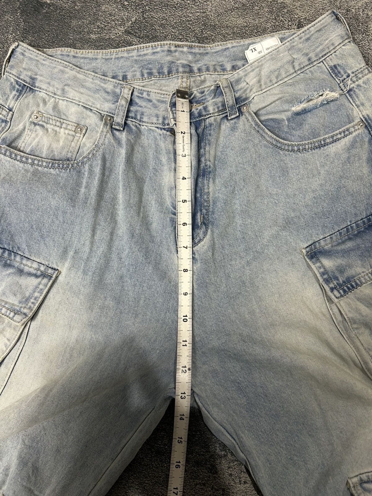 Japanese Brand Y2k Chaorenebang buggy Cargo Multi Pocket Jeans Size US 32 / EU 48 - 10 Thumbnail