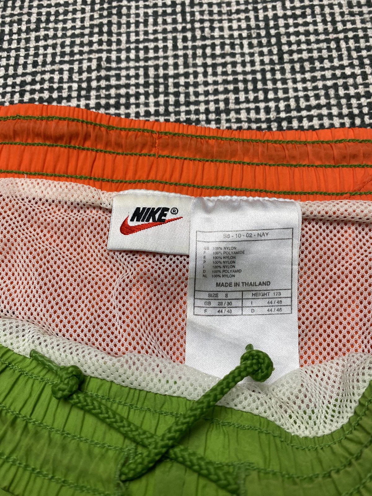 Nike × Vintage Nike vintage Big swoosh shorts y2k drill Size US 31 - 10 Thumbnail