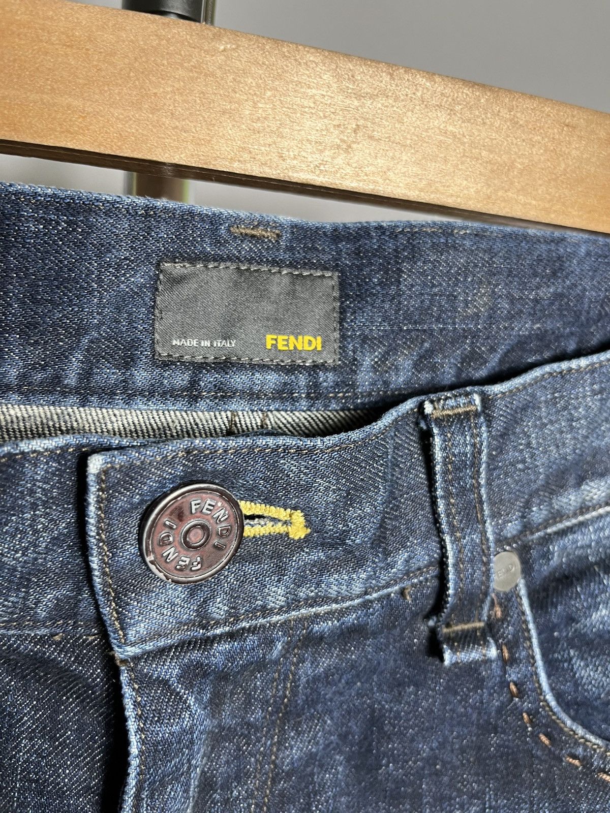 Fendi fendi selleria denim jeans mens blue pants Size US 31 - 3 Thumbnail