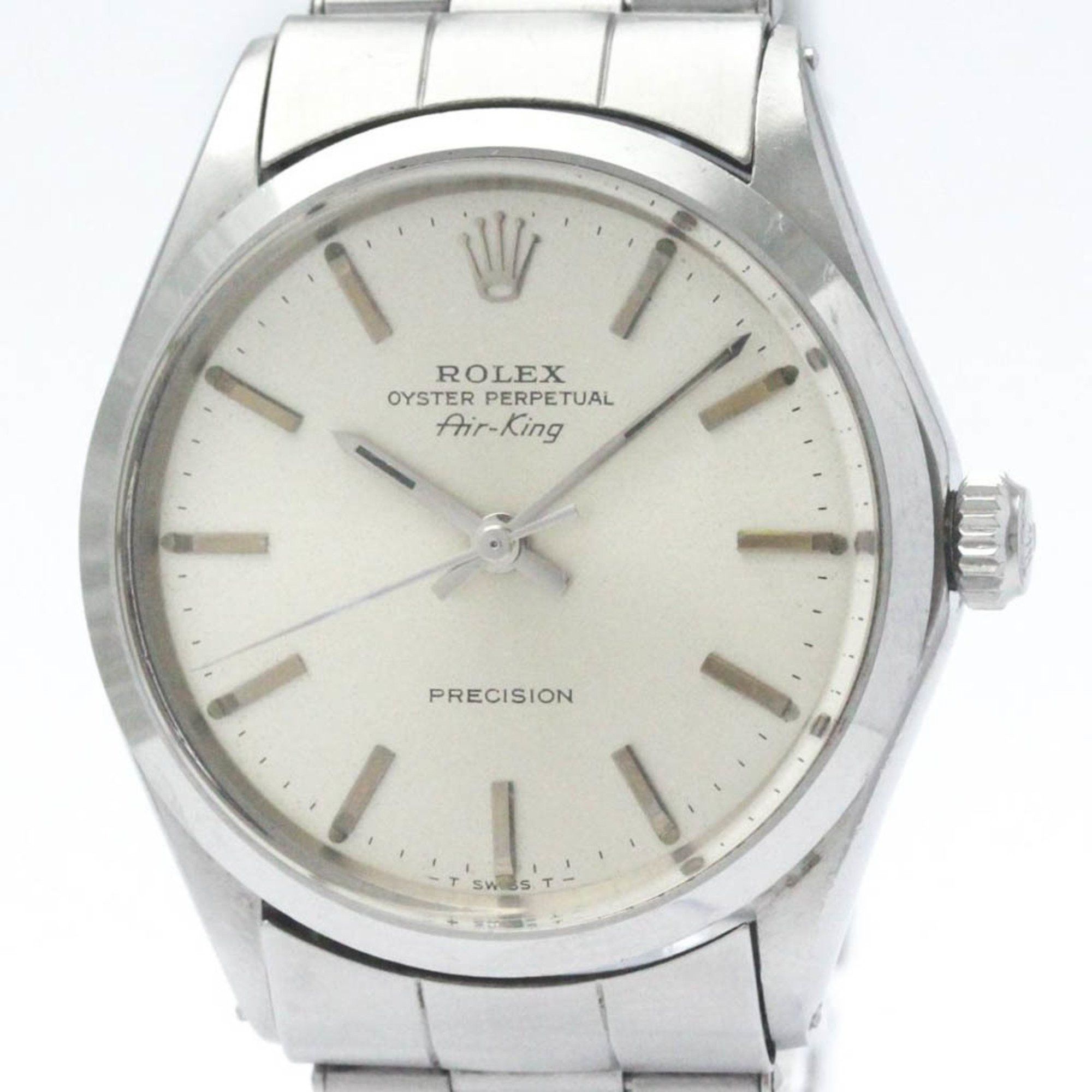 image of Vintage Rolex Air King 5500 Stainless Steel Automatic Mens Watch Bf569981 in Silver, Women's