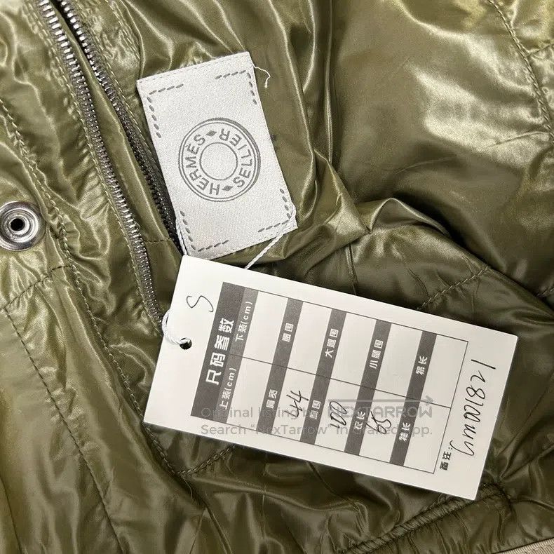 Hermes Hermes Khaki Lapel Cotton Jacket Size S / US 4 / IT 40 - 3 Thumbnail
