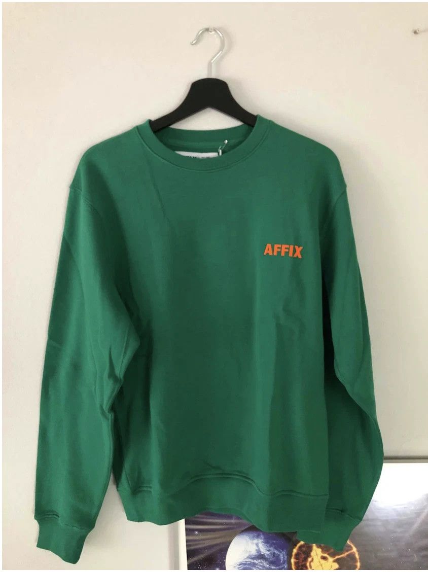 AFFXWRKS AFFIX Embroidery CrewNeck Sweatshirt Service Green Size US S / EU 44-46 / 1 - 2 Thumbnail