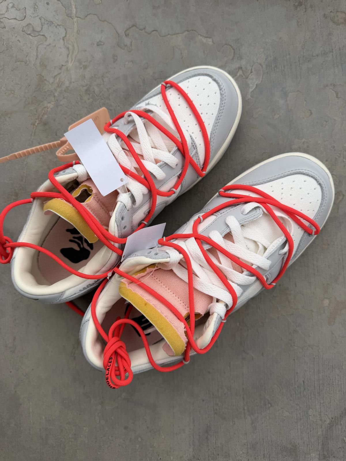Nike Nike Dunk Low Off-White Lot 6 Size 8.5M DS OG All Size US 8.5 / EU 41-42 - 4 Thumbnail