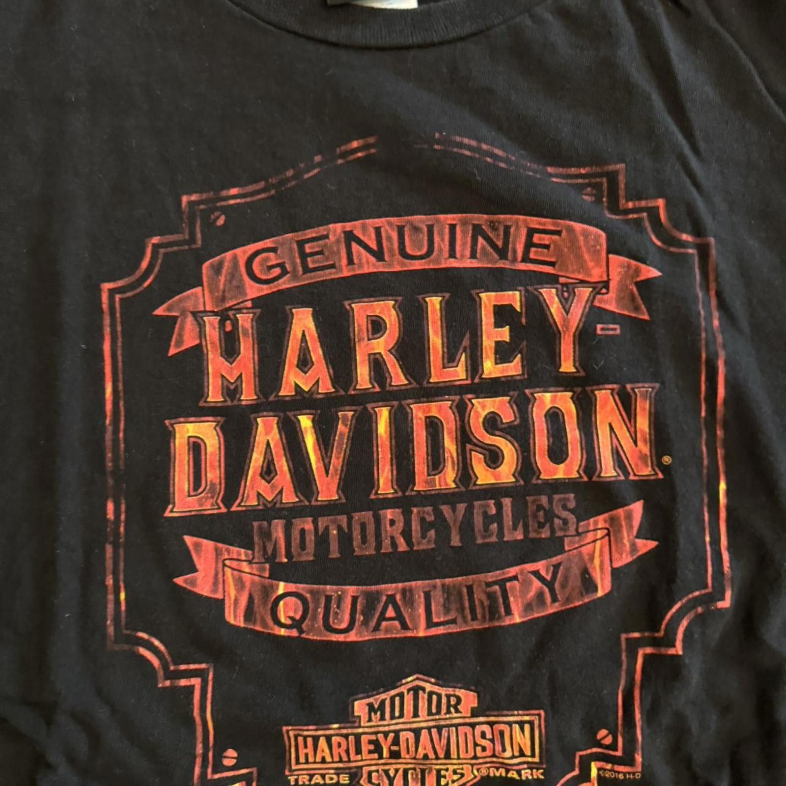 Harley Davidson Harley Davidson Men's Black Tshirt 2XL flame design Size US XXL / EU 58 / 5 - 2 Thumbnail