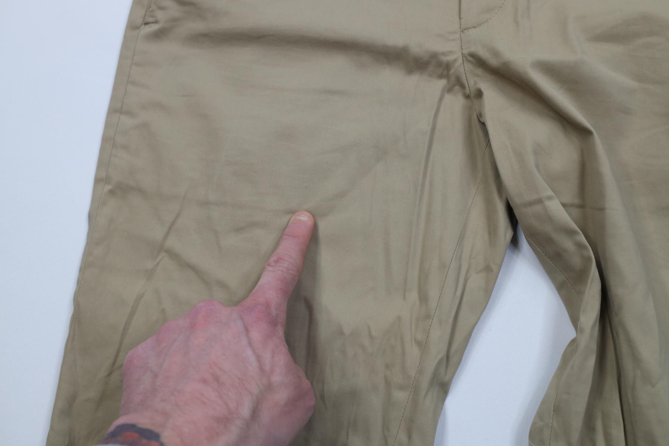 Express Express Stretch+ Extra Slim Fit Chino Pants Trousers Beige Size US 34 / EU 50 - 10 Thumbnail