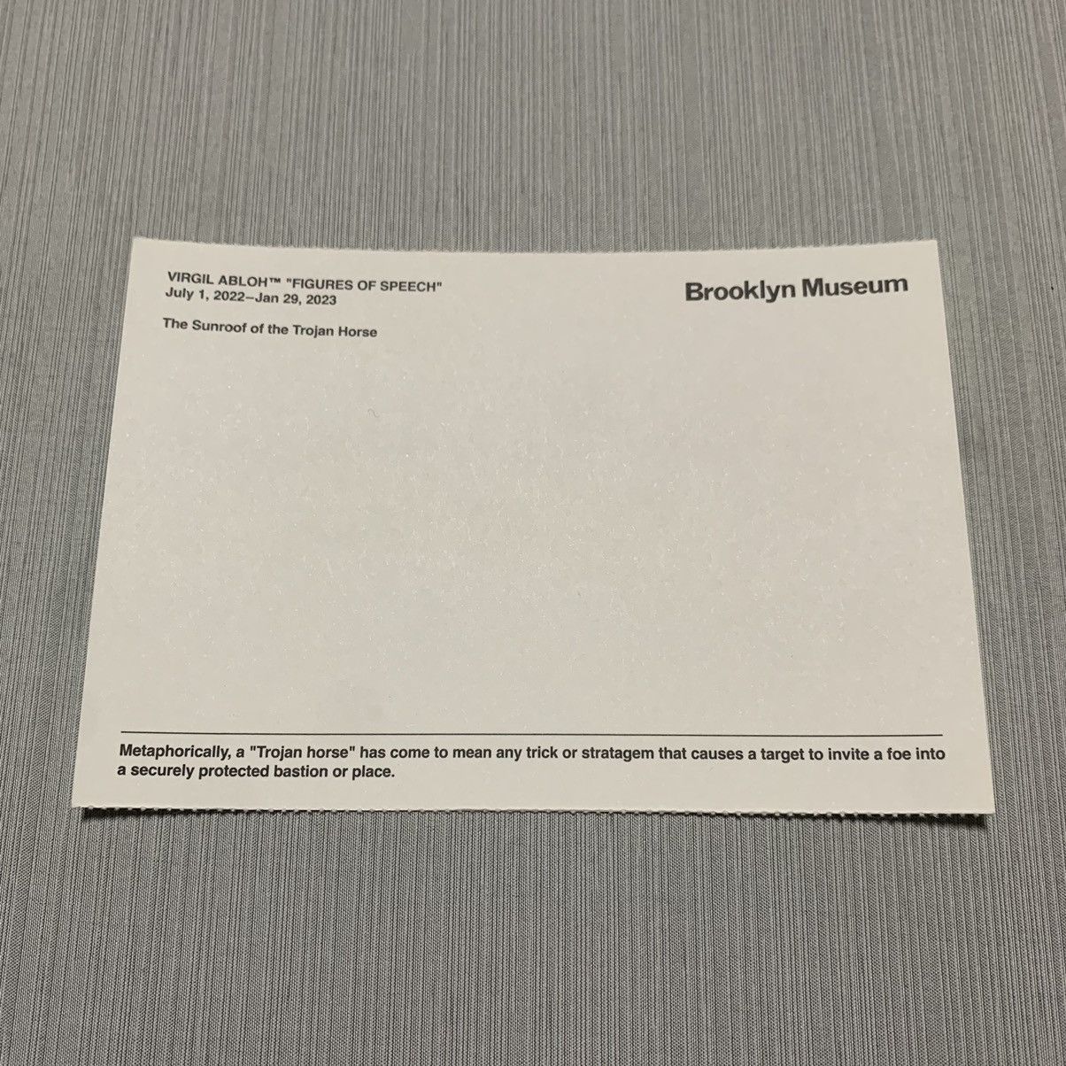 Virgil Abloh Virgil Abloh Postcard “Figures Of Speech Jet” Size ONE SIZE - 6 Thumbnail