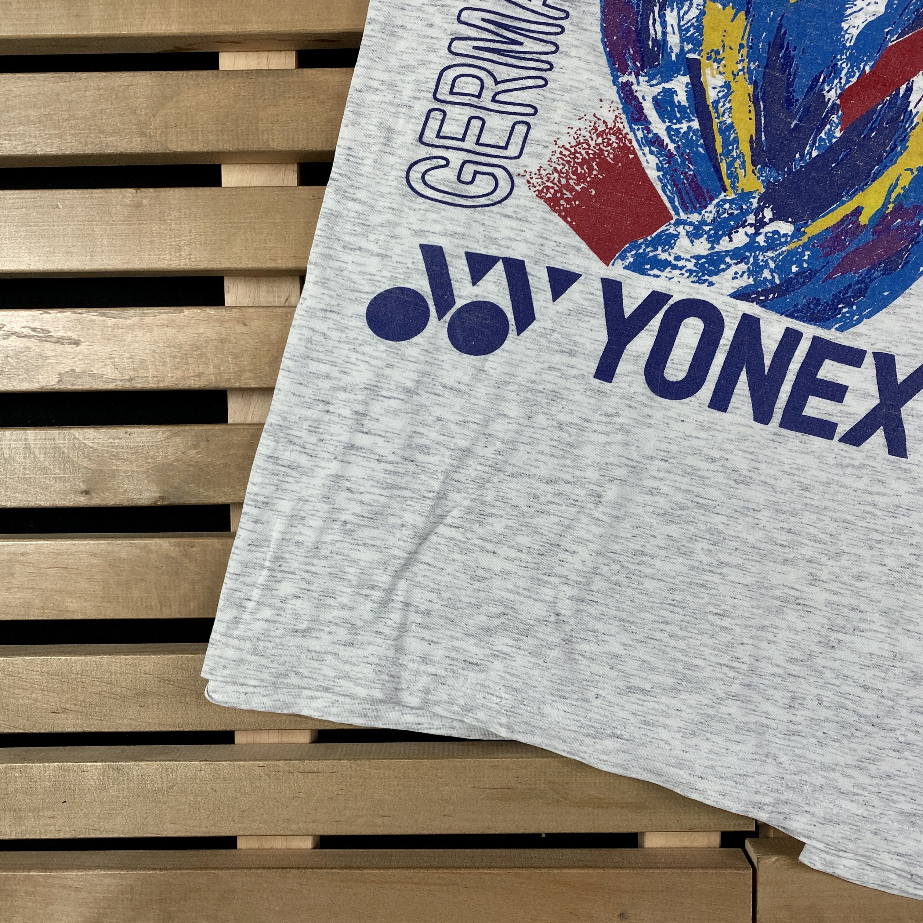 Japanese Brand × Vintage Mens Vintage T-Shirt Yonex German Open Size L Size US L / EU 52-54 / 3 - 3 Thumbnail