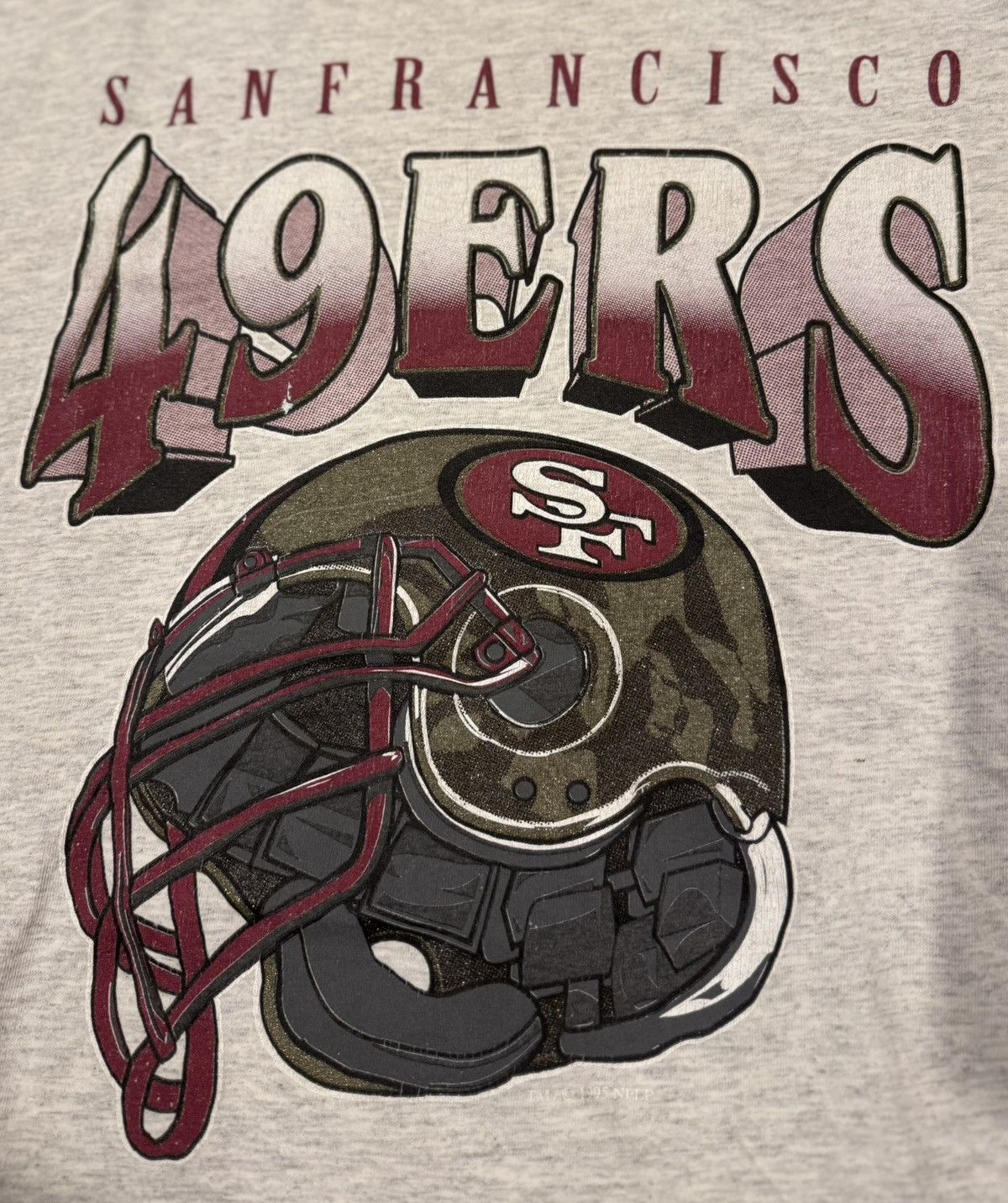 Russell Athletic Vintage 90s San Francisco 49ers NFL Tee Locker Line Russell Size US L / EU 52-54 / 3 - 2 Thumbnail