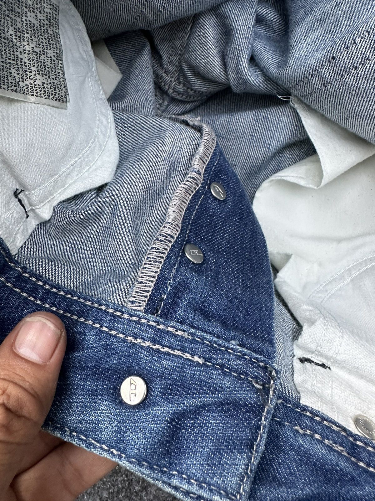 Beauty Beast × Diesel Diesel Safado Faded Washed Distressed Denim D3 Size US 30 / EU 46 - 12 Thumbnail