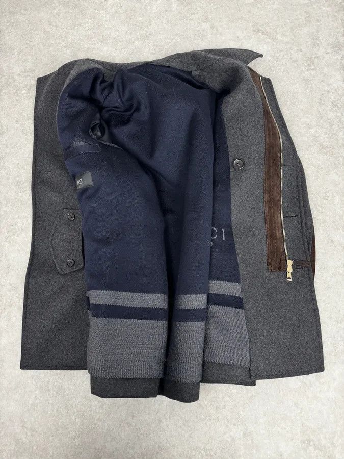 Gucci AW2013 Gucci Grey Naval Wool Jacket Size US M / EU 48-50 / 2 - 8 Thumbnail