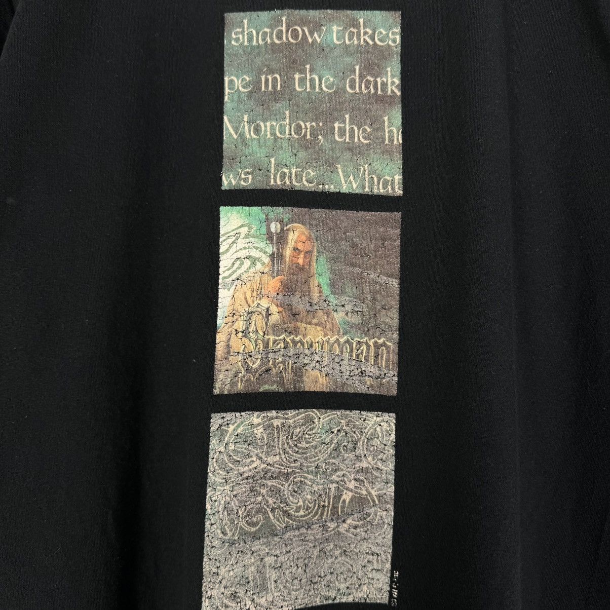 Vintage Vintage 2001 Lord Of The Rings Saruman Rare Print T Shirt Size US L / EU 52-54 / 3 - 4 Thumbnail