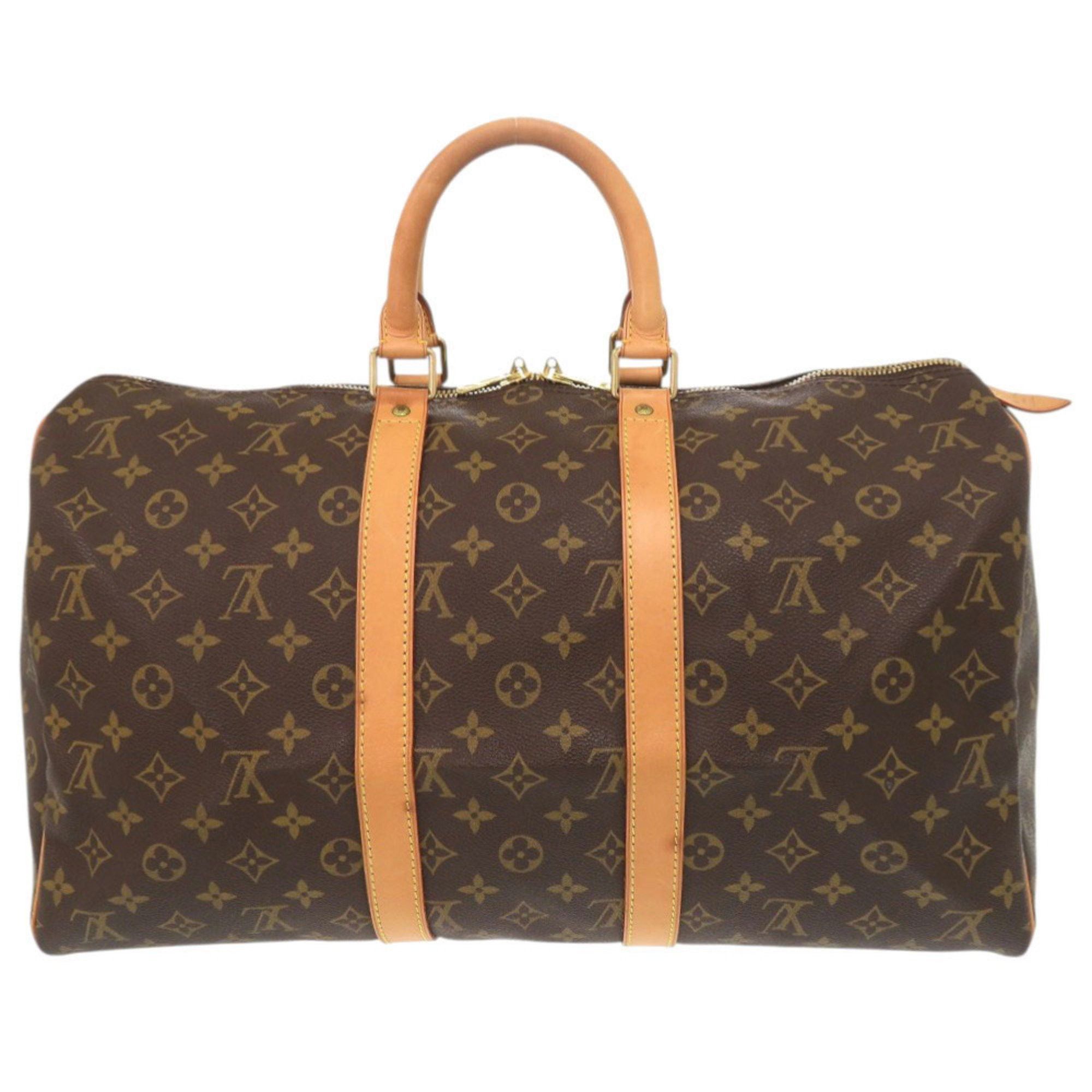 Louis Vuitton Louis Vuitton Keepall 45 Monogram M41428 Brown Boston Bag 0758 LOUIS VUITTON Size ONE SIZE - 1 Thumbnail