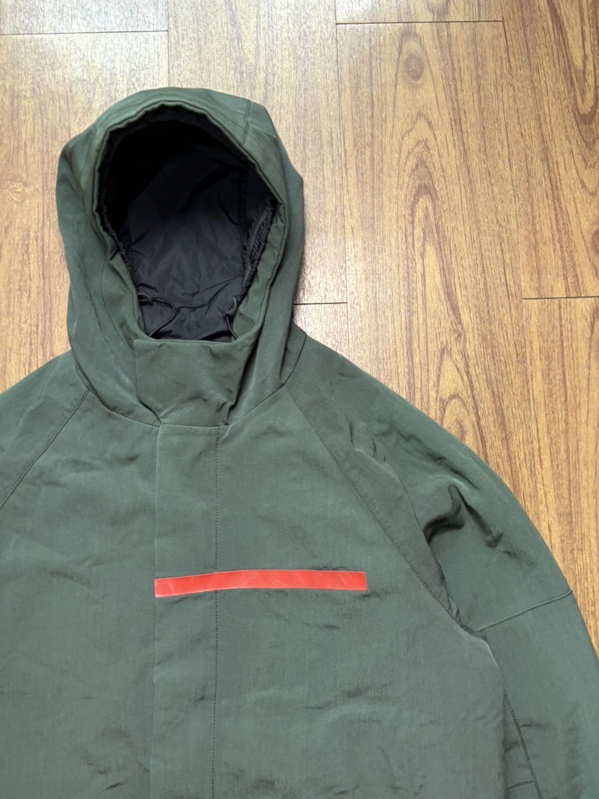 Prada FW00 Prada Sport Big Logo Nylon Padded Ski Coat Jacket Size US M / EU 48-50 / 2 - 2 Thumbnail