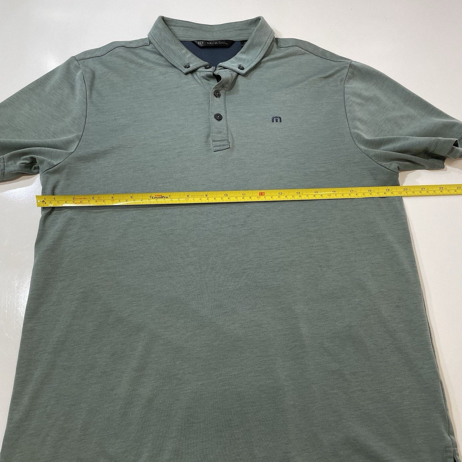 TravisMathew Travis Mathew Men’s Performance Polo Shirt Gray Poly Blend Size US M / EU 48-50 / 2 - 4 Thumbnail