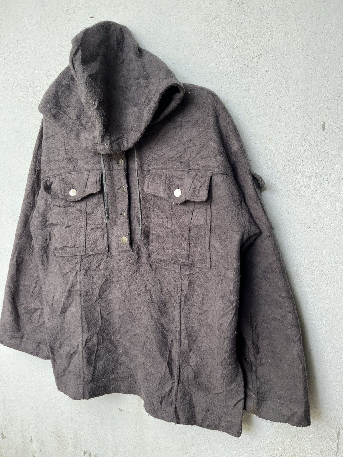 Vintage 💥Vintage 90s Oversized Fleece Button Ups Hoodie Sweatshirts Size US L / EU 52-54 / 3 - 3 Thumbnail