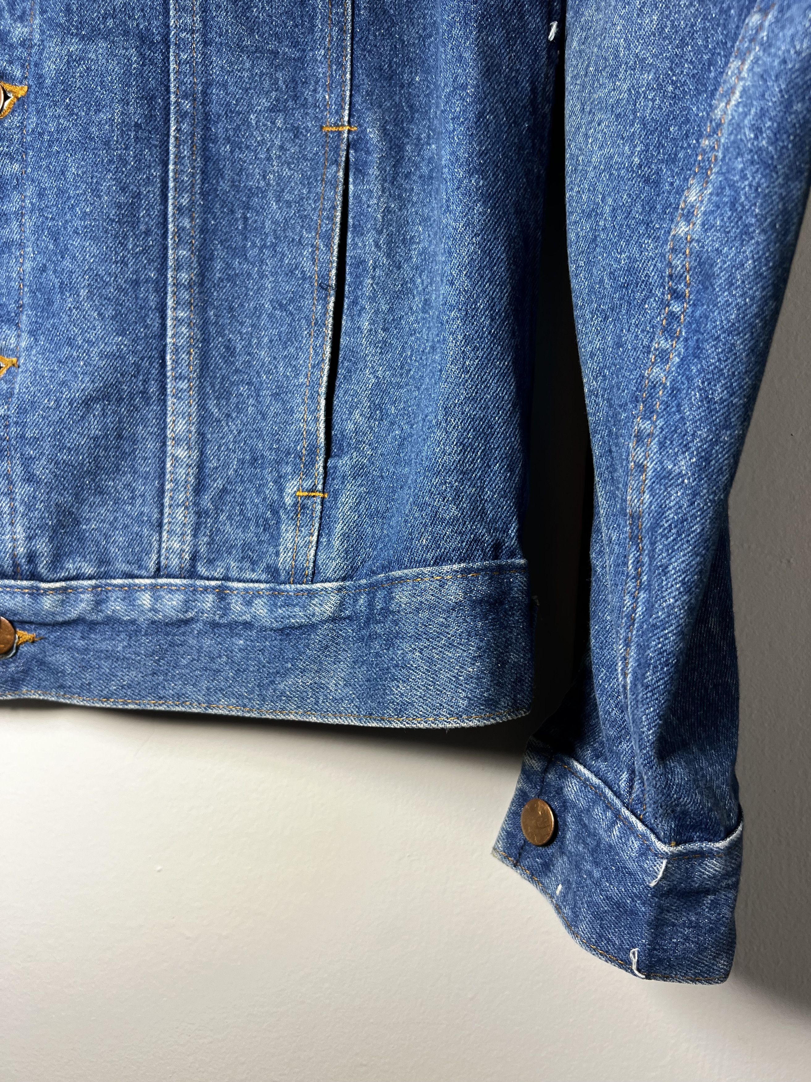 Vintage Vintage 1980's-1990's 4 Pocket Workwear Denim Jean Jacket Size US L / EU 52-54 / 3 - 4 Thumbnail