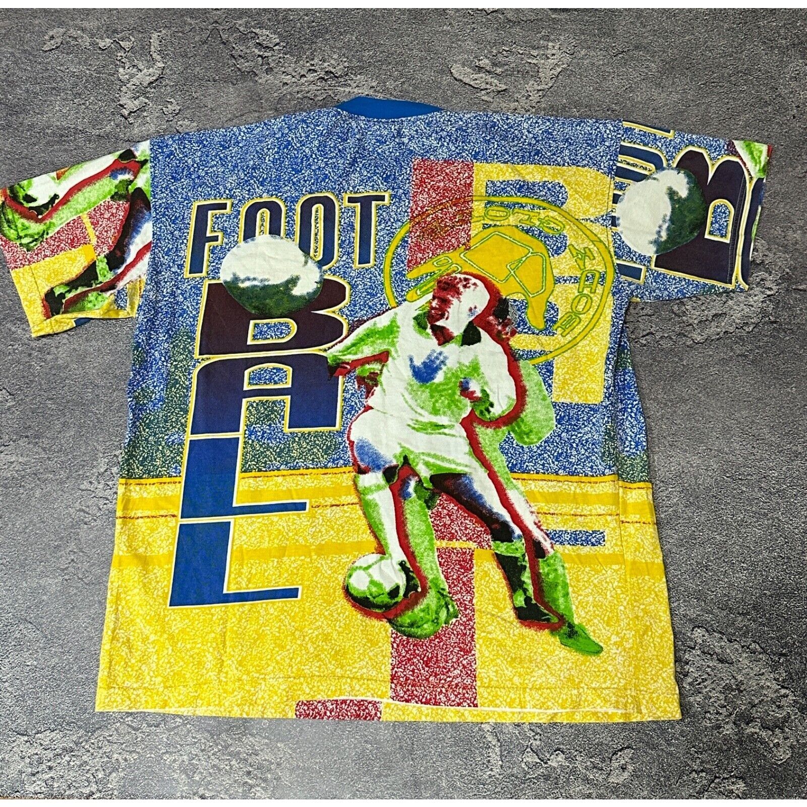 Body Glove Vintage 90's Body Glove Shirt Football All Over Print Shirt Size US XL / EU 56 / 4 - 2 Thumbnail