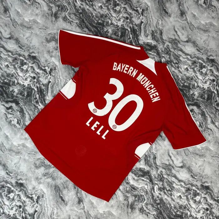 Adidas Bayern Munich 2007 2008 Christian Lell #30 Home Shirt Jersey Size US L / EU 52-54 / 3 - 12 Thumbnail