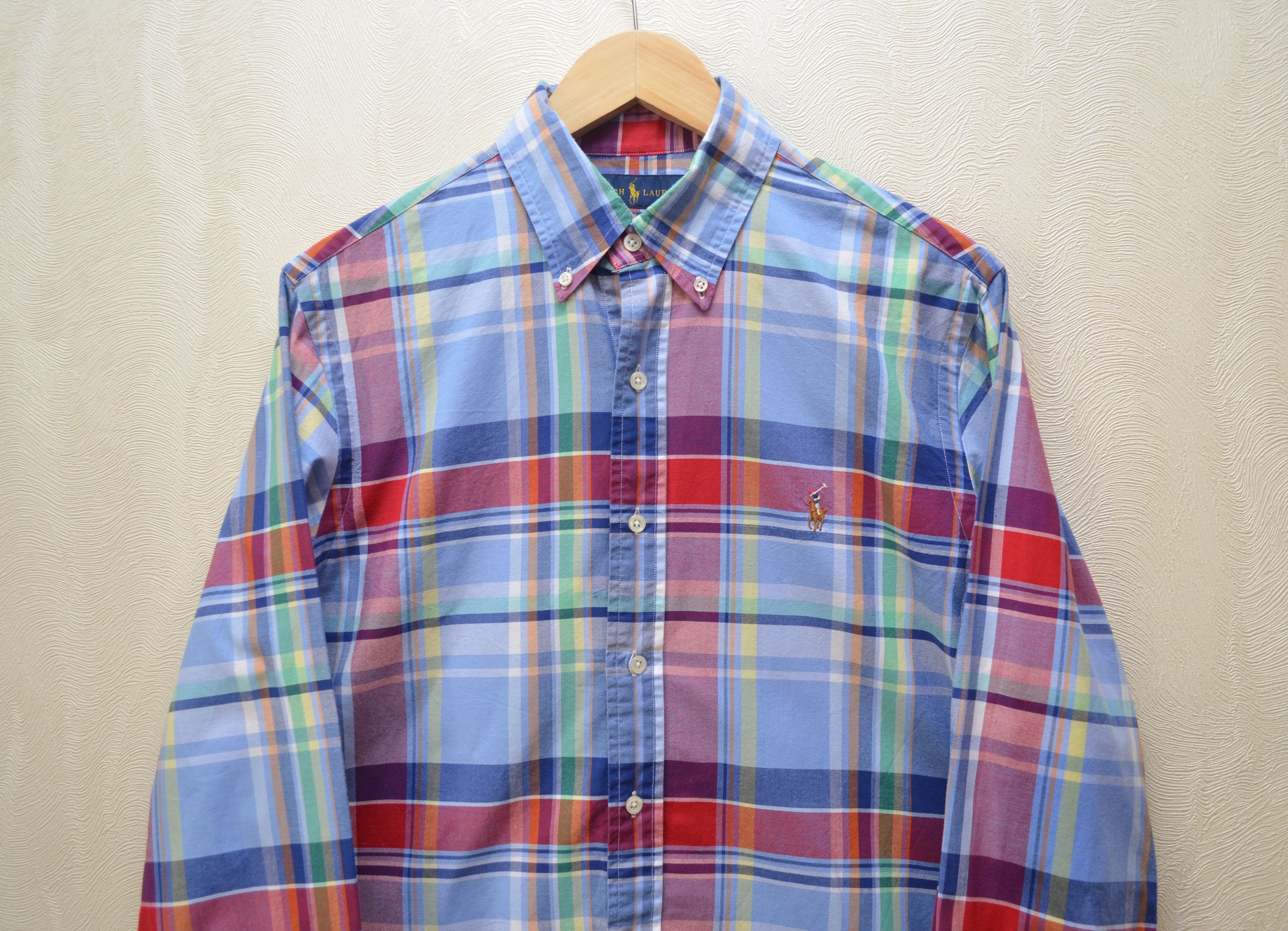 Designer × Polo Ralph Lauren Polo Ralph Lauren Slim Fit Multicolor Check Oxford Shirt Size US M / EU 48-50 / 2 - 2 Thumbnail