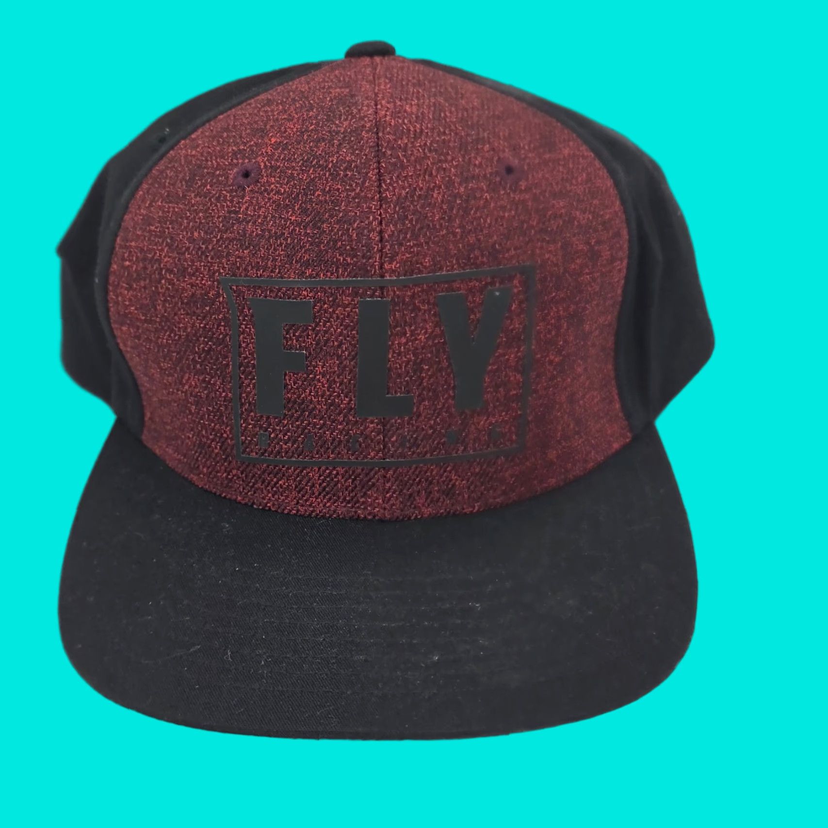Vintage VINTAGE Fly Racing Hat Adjustable Snap Back Red/Black Sport Cap Cotton One Size Men Baseball Cap Red Sport Hat Mens Size ONE SIZE - 1 Thumbnail