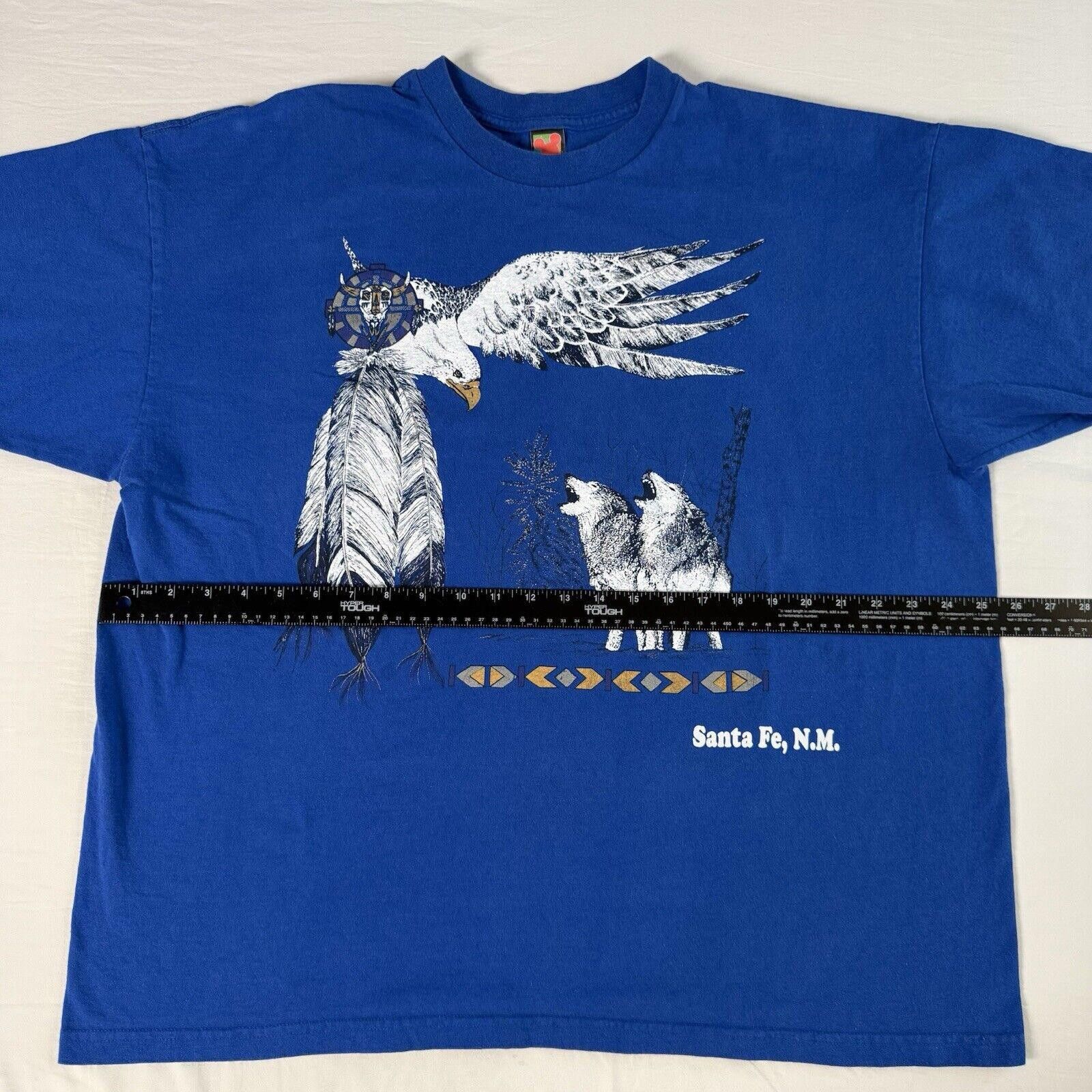 Designer Vtg Mickey Unlimited Land n Sea Wolf Eagle T-Shirt XL Rare Size ONE SIZE - 6 Thumbnail