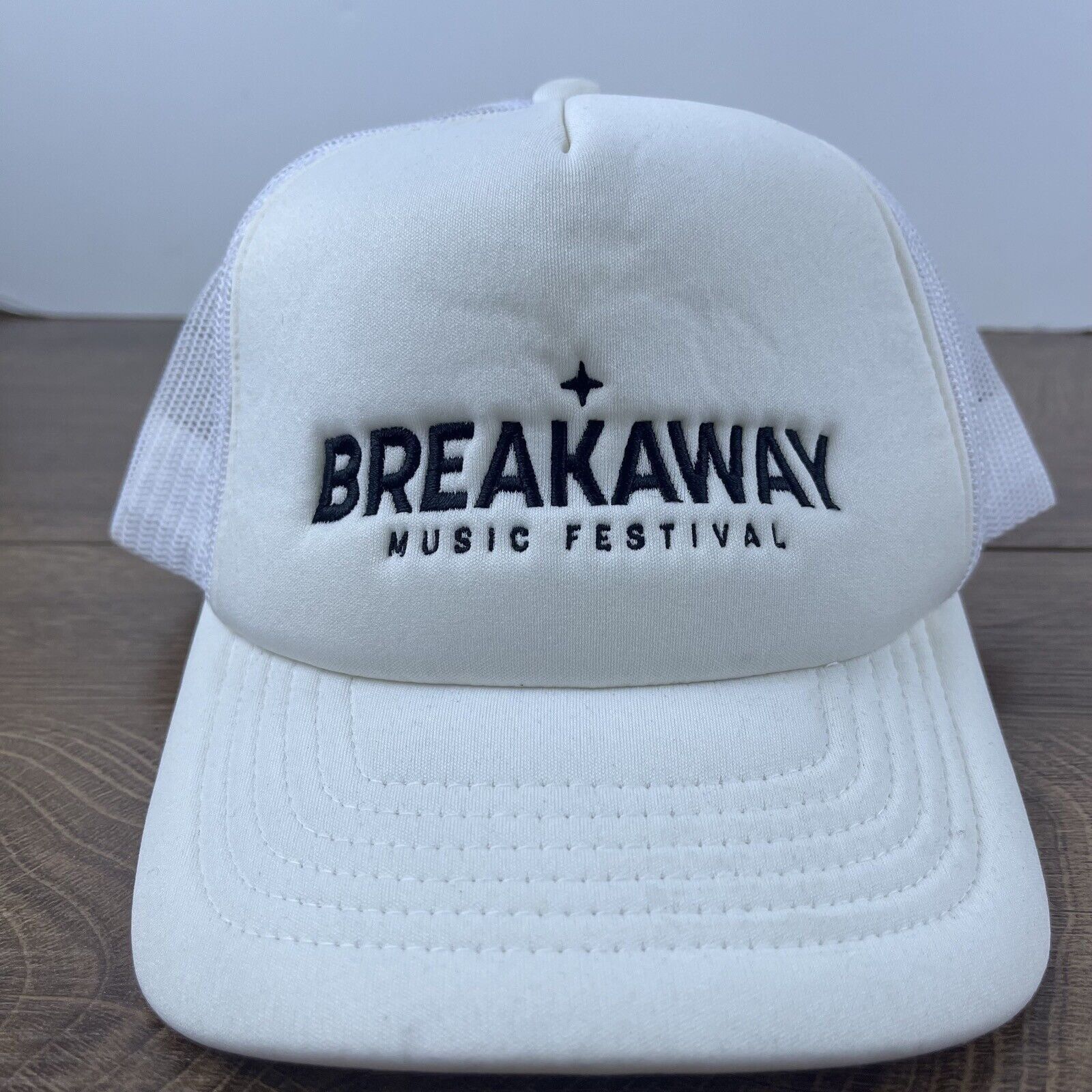 Other Breakaway Musical Festival Hat White Cap Hat Adjustable Hat Size ONE SIZE - 2 Thumbnail