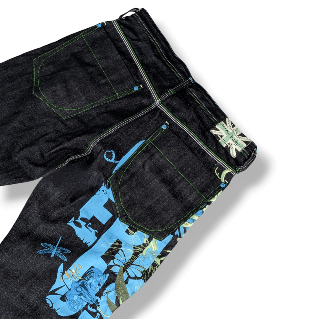 Artful Dodger Embroidery Denim Jean Size US 34 / EU 50 - 2 Thumbnail