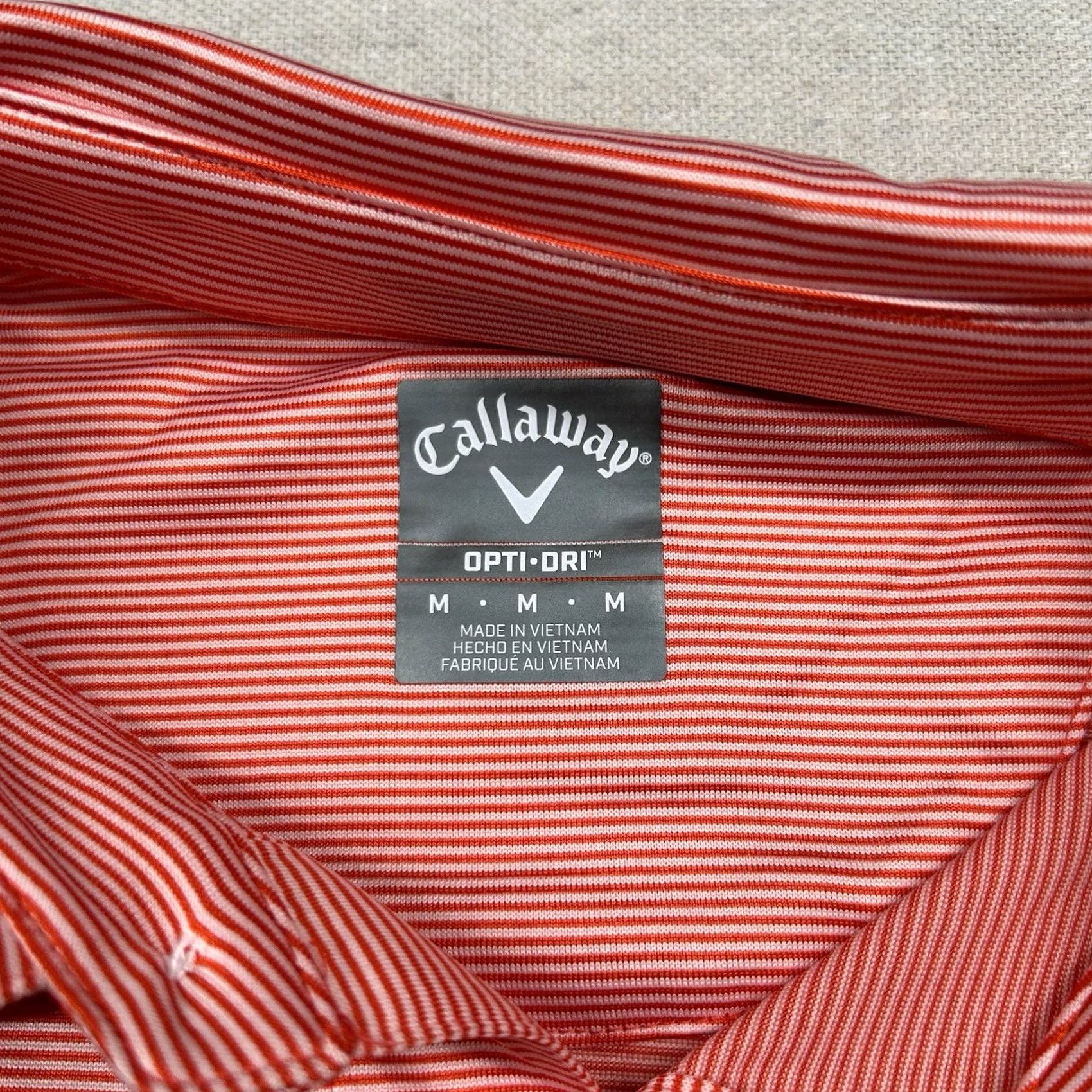 Callaway Callaway Opti-Dri Polo Mens M Red Golf Performance Shirt Short Sleeve Spotted Striped Collar Patch Cigarillos Theme Sports Smoking 90s? Size US M / EU 48-50 / 2 - 5 Thumbnail
